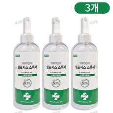 셀포시스 소독용 에탄올 83% 스프레이 500ml, 3개