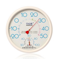 아트박스/위드마켓 원형 벽걸이 온도계 습도계(화이트), 1개