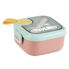 玲玲購寶寶外出便攜304不銹鋼輔食碗嬰兒研磨碗湯勺輔食剪刀餐具套裝, PP-粉色, 1個