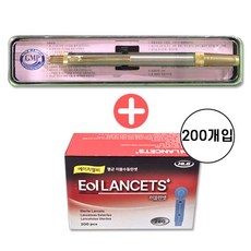 동화스텐사혈기 DH1사혈기 + 에이치엘비 멸균 멸균이올란셋 28G 200P 세트, 1개