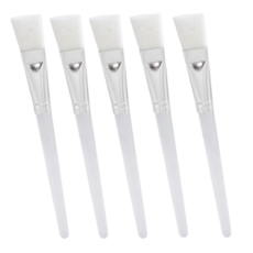 올리OLI 얼굴 팩 마사지 스파츌라 팩 브러쉬, 5개, 실버