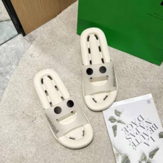 편한 스마일 슬리퍼 실내화 욕실화 미끄럼방지 푹신한 물빠짐 슬리퍼, 1개, 화이트