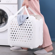 다용도 틈새 접이식 세탁 빨래바구니 바스켓 빨래통 보관함, 화이트