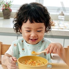 옥수수 유아 손잡이 시리얼볼 유아그릇, 소