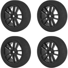 RC 타이어 장난감 모델 Wltoys 144001 124016 124017 124018 124019 104001 4개 66mm 폼 스폰지 휠 림 세트 RC카 업그레이드 부품, RC 타이어 장난감 모델 Wltoys 144001 12