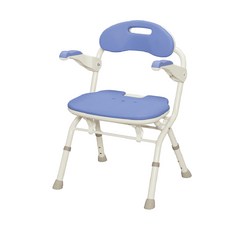 安壽可收摺FS型大洗澡椅 可折疊浴椅, 藍紫色, 1個