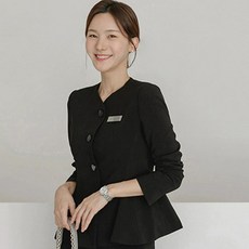 그리다 봄 여성 오피스 미용실 정장 세트 패션 미용사용