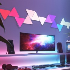 나노리프 Shapes Triangles 9 Pack 인테리어 LED 스마트 조명, 화이트