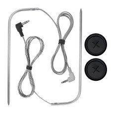 traeger 우드 펠렛 그릴용 교체용 육류 탐침 고온 bbq 방수 2팩 조절기 디지털 탐침 온도, Meat Probe with Grommets