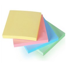 便利貼 便條貼 N次貼 便條紙 日常提醒記事貼 筆記貼 簡便重點整理備忘錄，多色可選，辦公學習必備, 1套, 便利貼-1入(隨機出色), 隨機, 100張