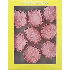Mian Xiao Xin 비스킷 몰드 베이킹 쿠키스탬프 세트 MX001, 꽃, 1개