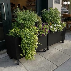 多用途金屬花箱 現代風長型植栽箱, 1個