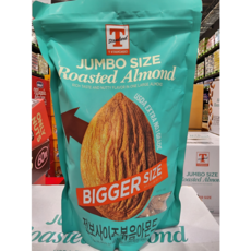 T STANDARD 점보사이즈 볶음아몬드 (대용량 구운 아몬드), 1kg, 1개