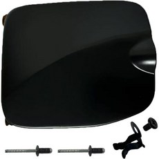 연료 주입구 덮개 커버 스프링 클립 포함 토요타 타코마 5피트 적재함용 2016-2023 가스 도어 교체 77305-04080 77305-04906 검정 USA