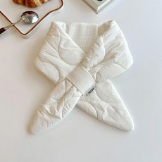 포근말랑 데일리 겨울 경량 패딩 목도리 방수 3color