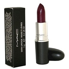 MAC 새틴 립스틱 - 여성을 위한 레벨 0.1온스, Cranberry, 0.1 Ounce (Pack of 1)