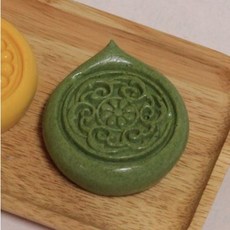 아로마팩토리 떡 절편 실리콘 몰드 전통문양, 핑크색