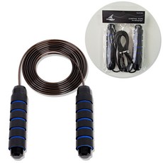 티렉스 성인용 논슬립 PVC코팅 줄꼬임방지 줄넘기 와이어 고속 줄넘기 길이조절 가능, 1개, 블루