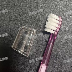 聚陽 適配Jimok錦美客太空艙 電動牙刷頭 J6 透明軟毛替換頭, 1個, 適配錦美客J6,淡紫色2支-無支架