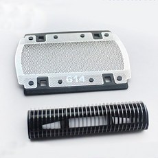 2개/대 면도기 교체 헤드 블레이드 호일 커터 브라운 호환 614 메쉬 커버 355 370 375 P10, 한개옵션0