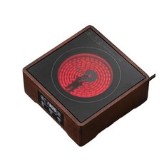 다도 하이라이트 세라믹 워머 보온 우드 인덕션 중탕, 300-1000ML, A. 전기 세라믹 스토브(터치스크린 펌핑)