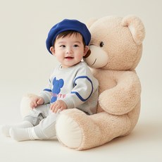 몽실이 블루 마우스 맨투맨 우주복 봄가을 유아용 외출복 남아 여아