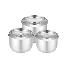 THERMOS 膳魔師 316不銹鋼新三入調理鍋 (1400ml/2300ml/3700ml) KCC-804, 1個