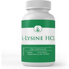 퓨어 L-라이신 HCL 410mg 캡슐 PURE ORIGINAL INGREDIENTS L-Lysine HCL, 1개, 100정