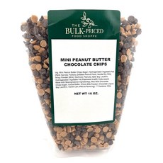 미니 땅콩 버터 초콜릿 칩 (0.5kg(1파운드) 재밀봉 가능한 지퍼 락 백), 미니 땅콩 버터 초콜릿 칩 (0.5kg(1파운드) 재밀, 500g, 1