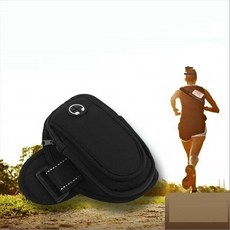 암밴드 포켓 핸드폰 레저용 주머니 이어폰 Black 수납 홀 76942PC 1(PC)