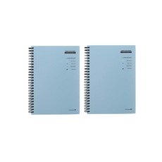 모닝글로리 4000 테마컬러 스프링노트 20절, 블루, 2개