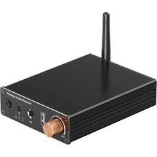 블루투스 6.0 수신기 3.5mm AUX RCA 케이블이 포함된 오디오 어댑터 구형 스테레오 홈 스피커 유선 헤드폰 음악 스트리밍 시스템 무선 수신 270053, Black, Black