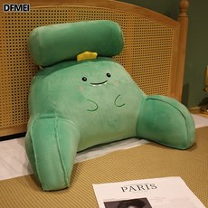 DFMEI 牀頭靠墊軟包牀上靠枕大靠背墊抱枕女生睡覺沙發護腰, 恐龍(強力支撐脊椎不累)