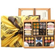 수제 한아름 3단 한과 선물세트 양양오색한과 명절 상견례 이바지 답례품 시댁 부모님 어르신 선물, 1세트