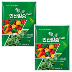 인산칼슘 인산 가리 칼슘 비료 고구마 웃자람 슈퍼 인칼가리 파워인칼, 1kg, 2개