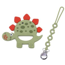 베베 몬도 공룡 이빨 장난감 3 감각 질감의 보호기 u20133 u201312개월 위한 부드러운 실리콘 0 u20136 선물 를 장난감 보호기, A-Olive