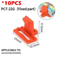 10pcs 범용 와이어 커넥터 빠른 접합 LED 스트립 및 전기 도체 터미널 푸시 0.08-4.0mm 컴팩트, 07 10PCS  PCT-22X