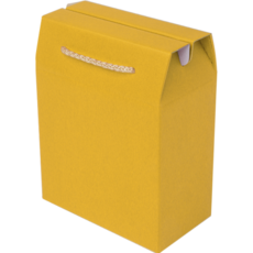 주호팩 끈손잡이 다용도 선물상자 25-2 (164x90x160), 진노랑, 5개