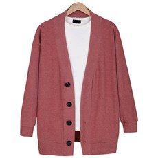 [OVER NINE] 男款粗織寬鬆開襟衫