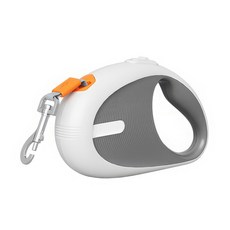 RUNHome 3m 고양이 강아지 리드줄 꼬임방지 원터치 자동 핸즈프리 산책줄, 라이트그레이, 1개