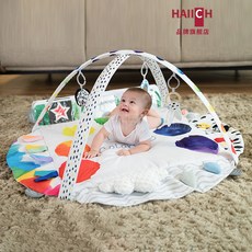 HAIICH 爬爬墊 嬰兒多功能室內寶寶爬行墊 益智墊三合一帳篷遊戲墊, 水彩益智墊