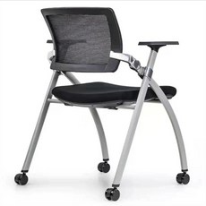 1인용 학원 책걸상 세미나 학교 폴딩체어 강당 수강, 강철 받침대, 고정형 팔걸이, 이동식 등받이 합금 바퀴 포함