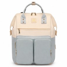 소프트휴 기저귀 가방 다용도 대용량 보온보냉 방수 유모차고정 수납 가방 백팩, 베이비블루