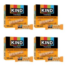 KIND 카인드 씬스 캬라멜 아몬드 & 씨솔트 10p 210g, 4개