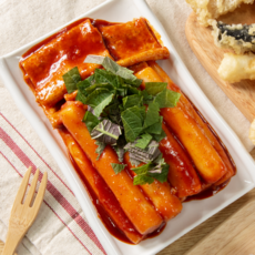 부산 서면 신촌깻잎떡볶이 깻잎떡볶이 2인분 밀떡 쌀떡 캠핑음식 밀키트, 밀떡(매운맛), 1개, 682g