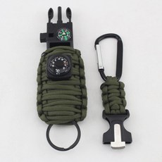 K 露營戶外釣魚工具七芯傘繩多功能變形工具包, 軍綠色, 1個