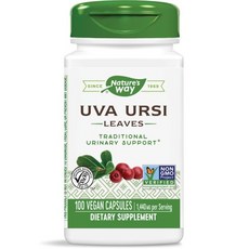 Nature's Way 然萃維 熊果葉 1110毫克 素食膠囊, 100入, 1個, 100錠