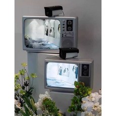 브라운관 인테리어 아날로그 장식 카페 포토존 옛날 송출기 티비 소품 빈티지 흑백 복고, 14인치+카메라+USB+안테나