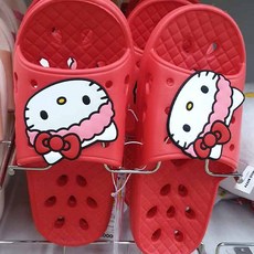 헬로키티 EVA 슬리퍼, 레드, 1개