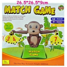 寶貝玩具屋 盒玩 智力數學算一算 小猴子香蕉數字天平27, 1個